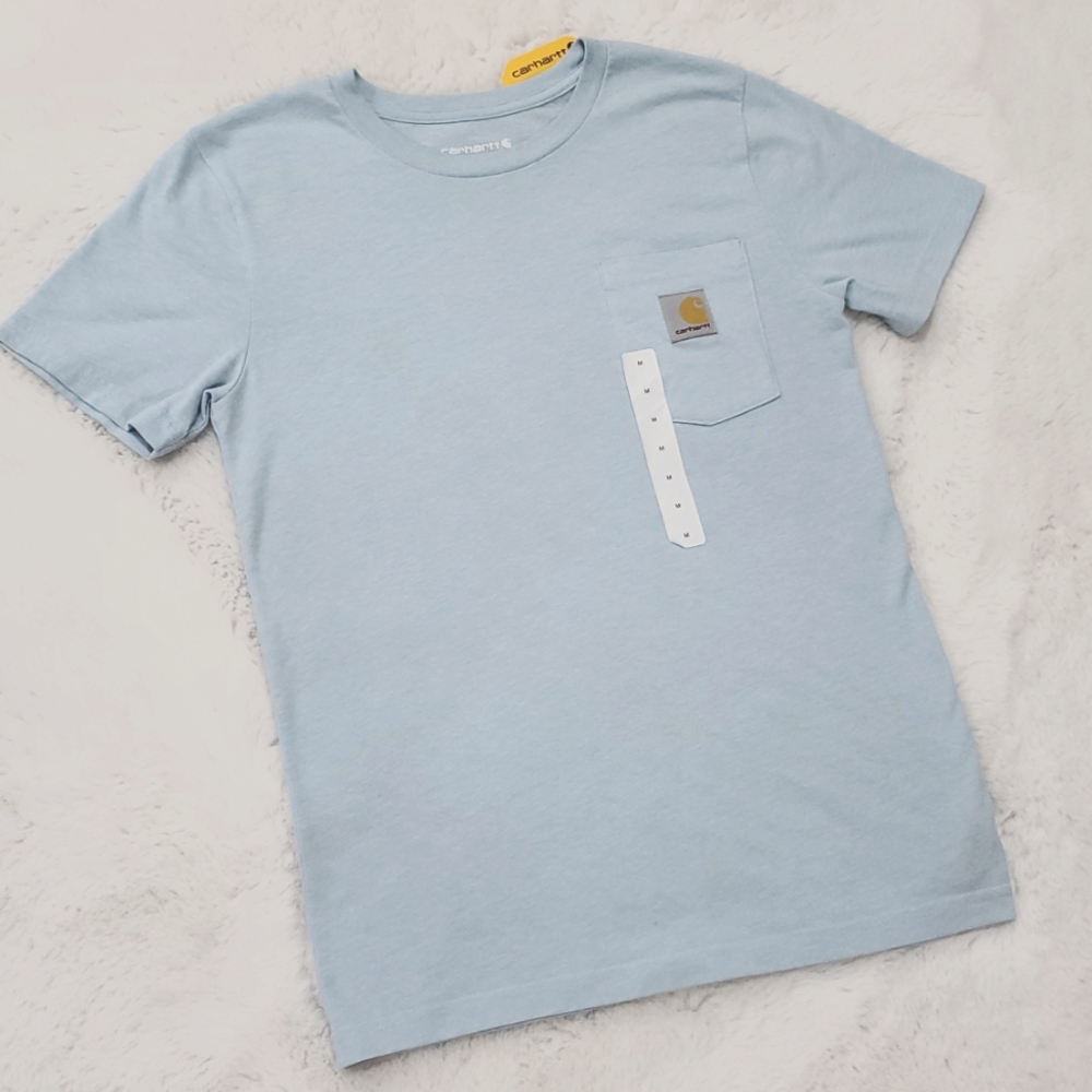 Carhartt Sky Blue Tee with Pocket
